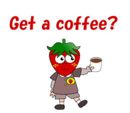 Conversation with strawberry English sticker #5325604