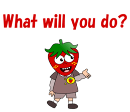 Conversation with strawberry English sticker #5325606