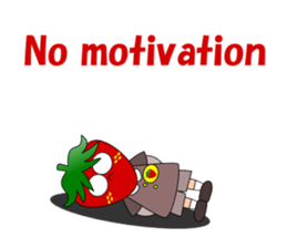 Conversation with strawberry English sticker #5325609