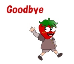 Conversation with strawberry English sticker #5325611