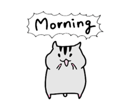 Daily life of Cat and Hamster (English) sticker #5325695