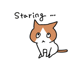 Daily life of Cat and Hamster (English) sticker #5325698