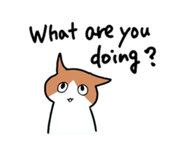 Daily life of Cat and Hamster (English) sticker #5325699