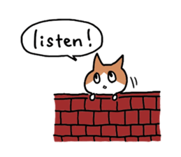 Daily life of Cat and Hamster (English) sticker #5325704