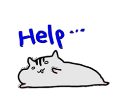 Daily life of Cat and Hamster (English) sticker #5325707