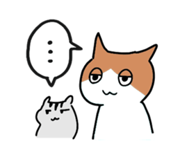 Daily life of Cat and Hamster (English) sticker #5325722