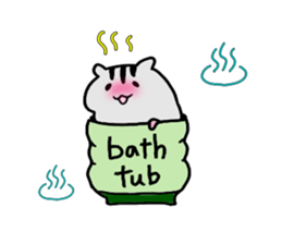 Daily life of Cat and Hamster (English) sticker #5325725