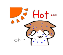 Daily life of Cat and Hamster (English) sticker #5325726