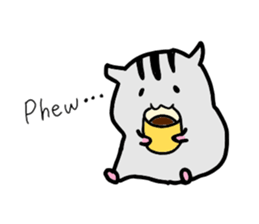 Daily life of Cat and Hamster (English) sticker #5325731