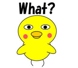 Loose chick English sticker #5326052