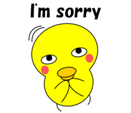 Loose chick English sticker #5326053