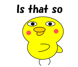 Loose chick English sticker #5326055