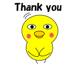 Loose chick English sticker #5326056