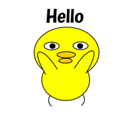 Loose chick English sticker #5326058