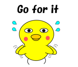 Loose chick English sticker #5326059