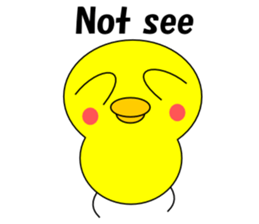 Loose chick English sticker #5326066