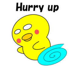 Loose chick English sticker #5326067