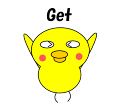 Loose chick English sticker #5326068