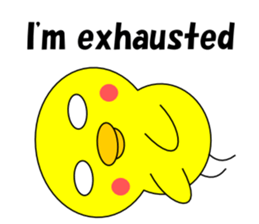 Loose chick English sticker #5326069