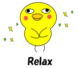 Loose chick English sticker #5326071