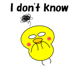 Loose chick English sticker #5326073