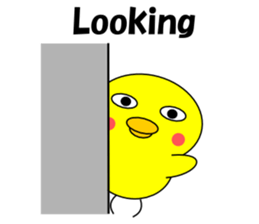 Loose chick English sticker #5326075