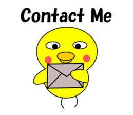 Loose chick English sticker #5326076