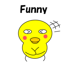 Loose chick English sticker #5326077