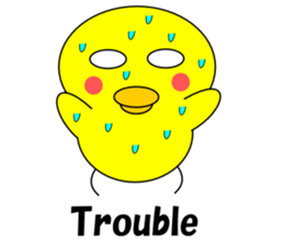 Loose chick English sticker #5326078