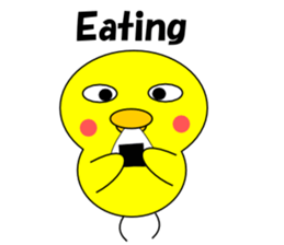 Loose chick English sticker #5326080