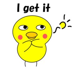 Loose chick English sticker #5326081