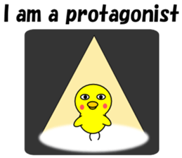 Loose chick English sticker #5326082