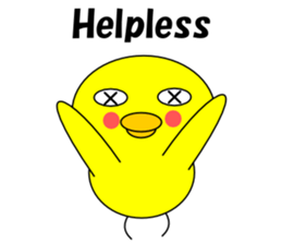 Loose chick English sticker #5326083