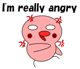 Loose chick English sticker #5326091