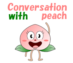 Conversation with peach English sticker #5326252