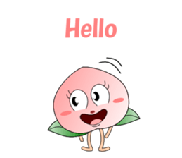 Conversation with peach English sticker #5326254
