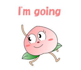 Conversation with peach English sticker #5326257