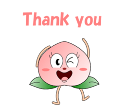 Conversation with peach English sticker #5326259