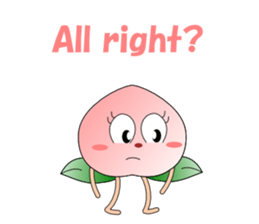 Conversation with peach English sticker #5326261