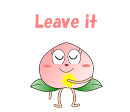 Conversation with peach English sticker #5326263