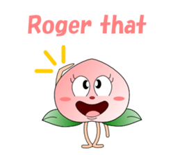 Conversation with peach English sticker #5326265