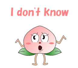 Conversation with peach English sticker #5326268