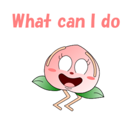 Conversation with peach English sticker #5326269