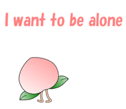 Conversation with peach English sticker #5326271