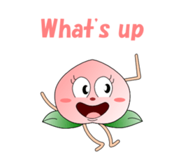 Conversation with peach English sticker #5326276