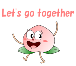Conversation with peach English sticker #5326277