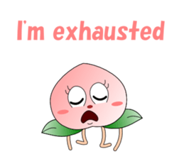 Conversation with peach English sticker #5326278