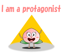 Conversation with peach English sticker #5326279