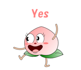 Conversation with peach English sticker #5326281