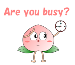 Conversation with peach English sticker #5326282